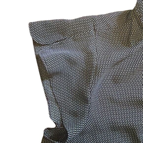 Liz Claiborne Women XXL Blouse Sheer Cap Sleeve  Ruffle Neck Notched Beachy Boho - Picture 4 of 6